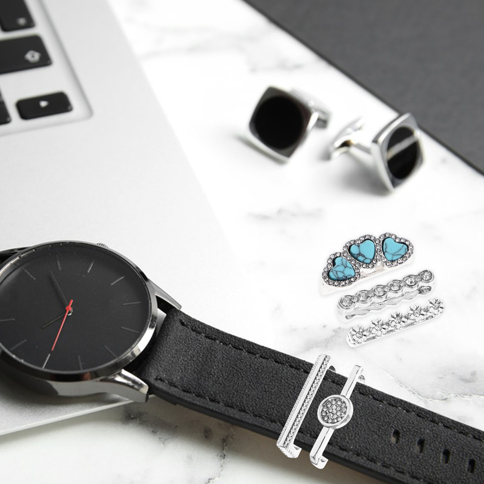 Smartwatch Straps & Accessories - 5 Buah Cincin Hiasan Tali Jam