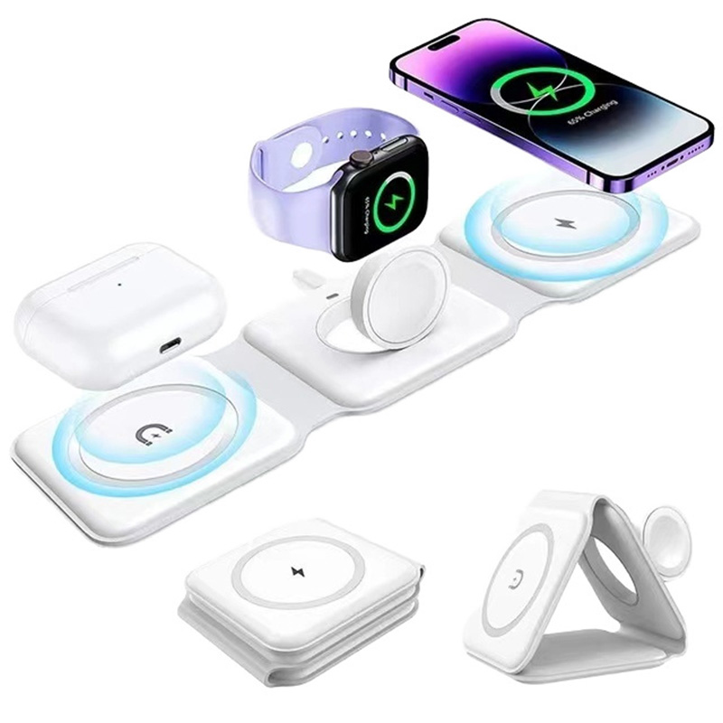 Watch Charger Cable - Pengisi Daya Nirkabel Lipat Magnetik 3-in-1,