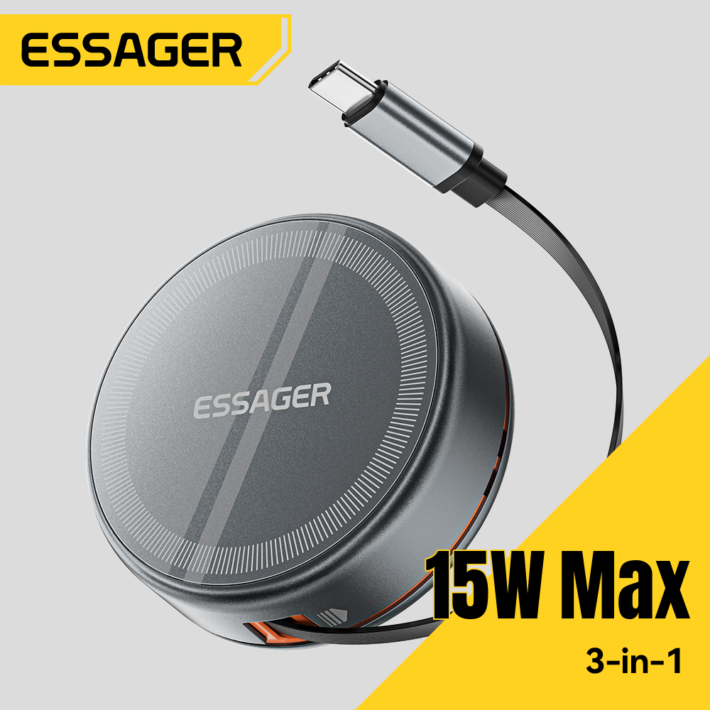 Watch Charger Cable - Essager Pengisi Daya Nirkabel Magnetik 15W