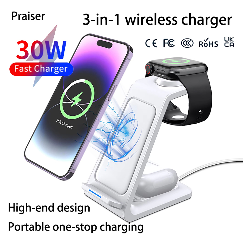 Watch Charger Cable - 15W 3 in 1 Pengisi Daya