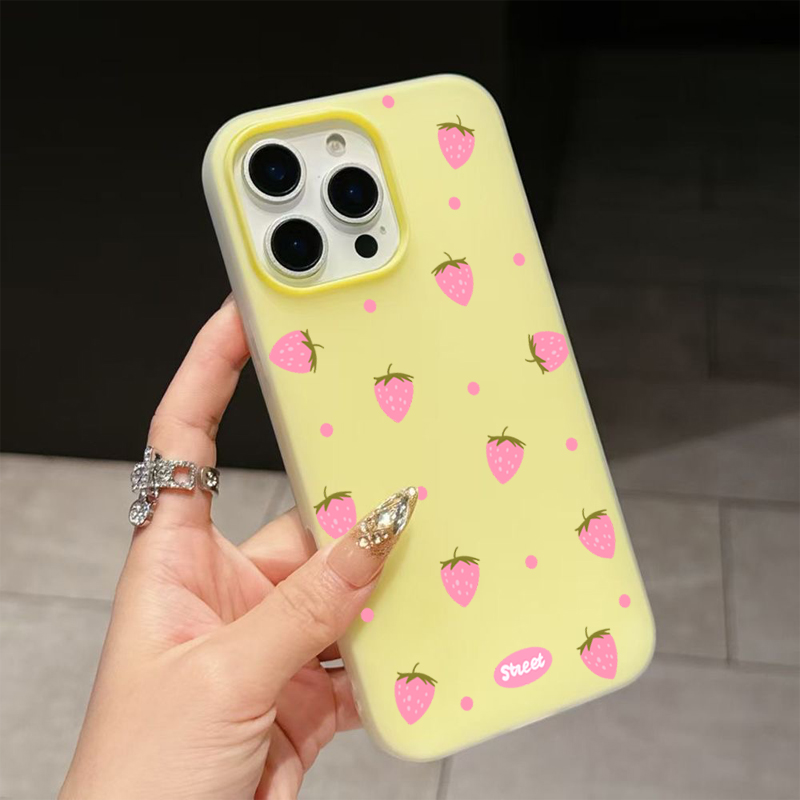 Casing Ponsel Motif Stroberi M - Samsung Galaxy A55 ulasan dan harga