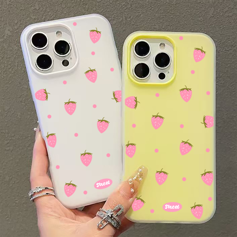 Casing Ponsel Motif Stroberi M - Samsung Galaxy A55 ulasan dan harga