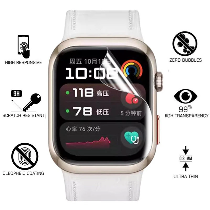 Film hidrogel TPU untuk jam ta - Smartwatch Icon ulasan dan harga