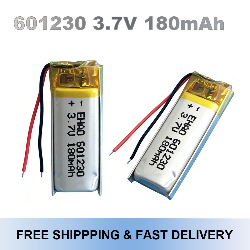 601230 3.7V 180mAh Baterai Li- - Smartwatch Headset ulasan dan harga