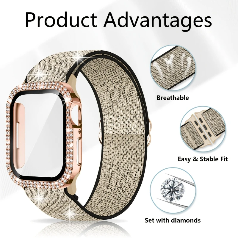 Tali + Casing untuk Apple Watc - Smartwatch Band Accessories ulasan dan harga