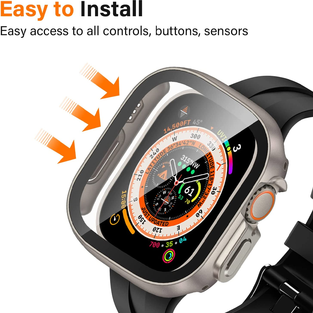Kaca + Casing untuk Apple Watc - Smartwatch Band Accessories ulasan dan harga