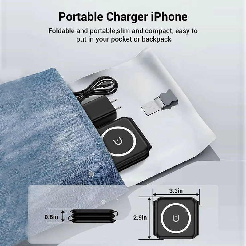 Pengisi Daya Nirkabel Lipat Ma - Watch Charger Cable ulasan dan harga