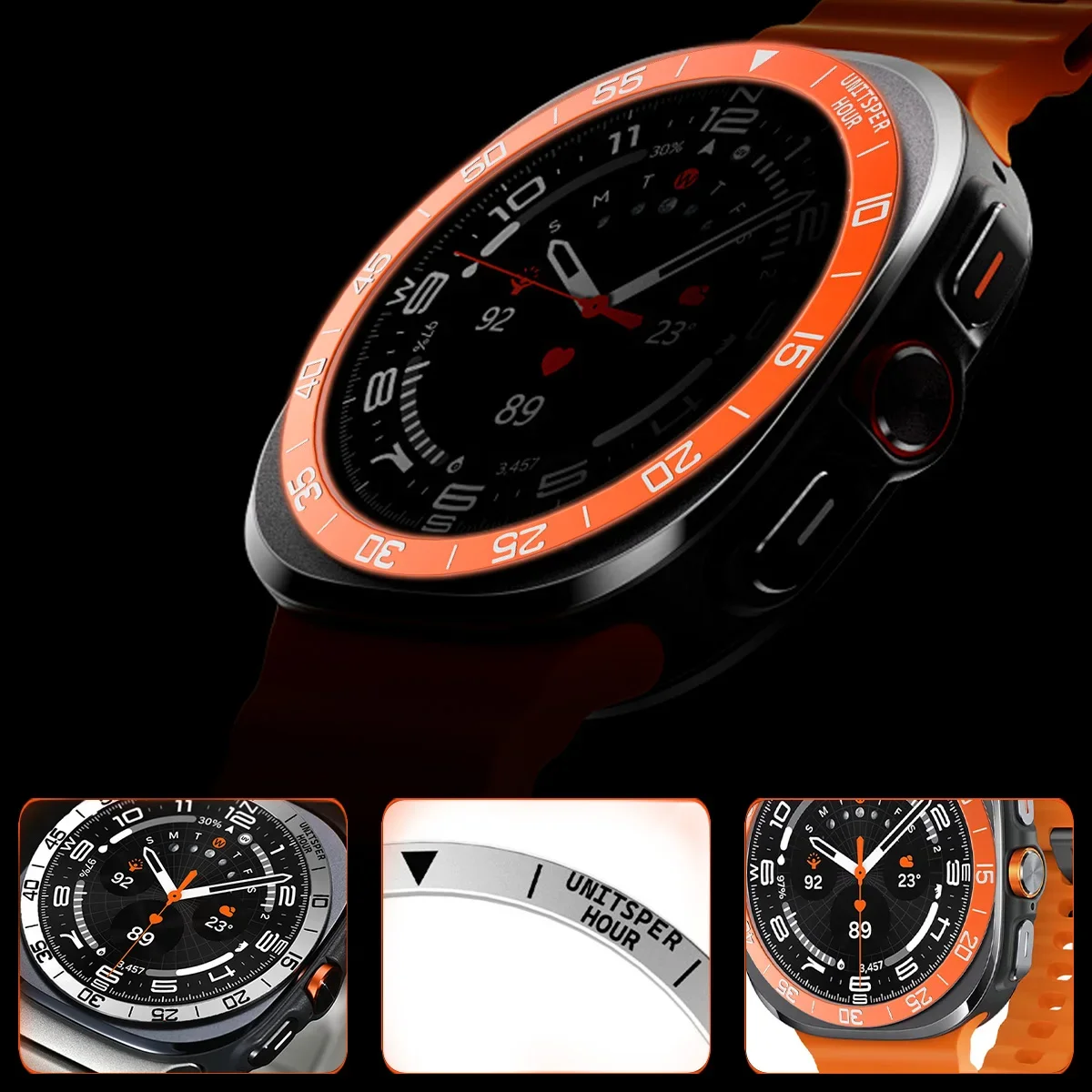 Casing Cincin Bezel Penutup Lo - Samsung Smartwatch Ultra Accessories ulasan dan harga