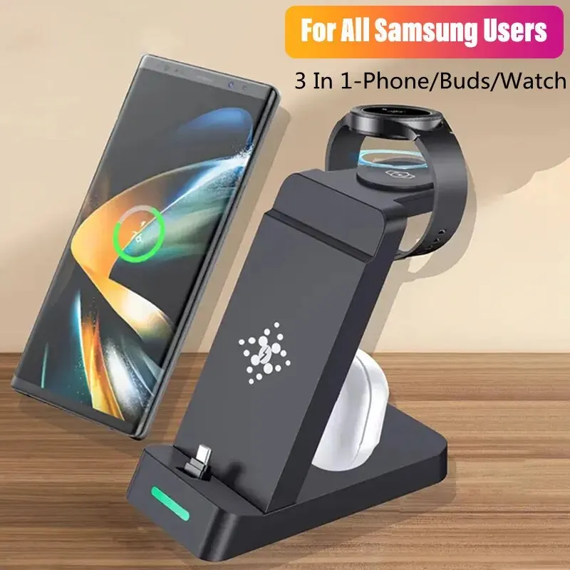 Stasiun pengisian daya 3 dalam - Watch Charger Cable ulasan dan harga