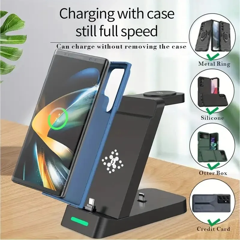 Stasiun pengisian daya 3 dalam - Watch Charger Cable ulasan dan harga