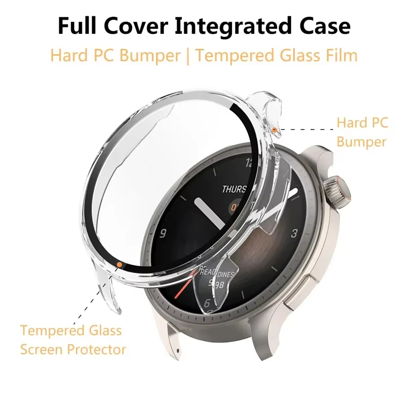 Casing Kaca Tempered untuk Ama - Amazfit Smartwatch Accessories ulasan dan harga