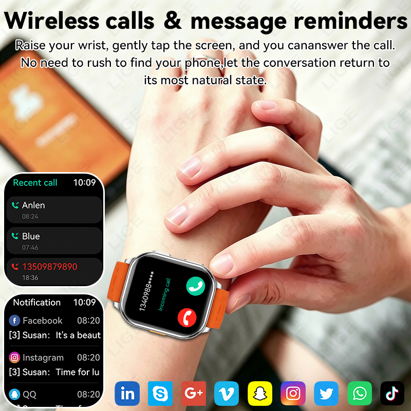 Jam Tangan Pintar LIGE 2026 Ka - Smartwatch X12 ulasan dan harga