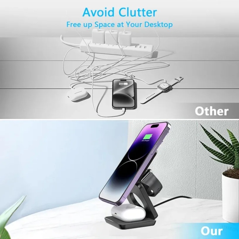 3 in 1 Pengisi Daya Nirkabel M - Watch Charger Cable ulasan dan harga