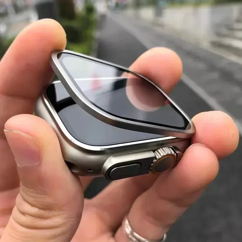 Casing Aloi Aluminium + Kaca T - Smartwatch Straps & Accessories ulasan dan harga