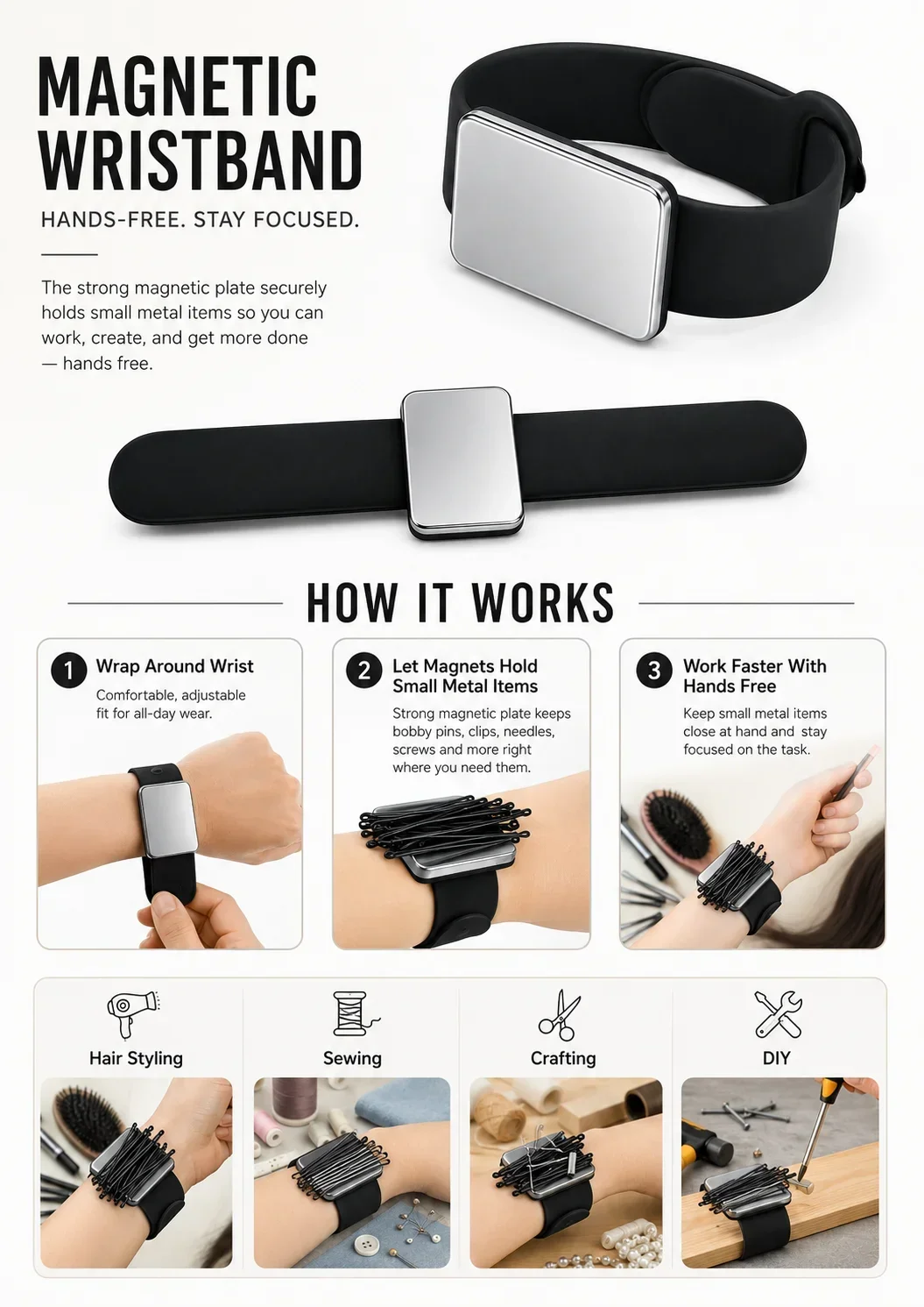 Gelang Jam Tangan Magnetik, Ta - Smartwatch Straps & Accessories ulasan dan harga