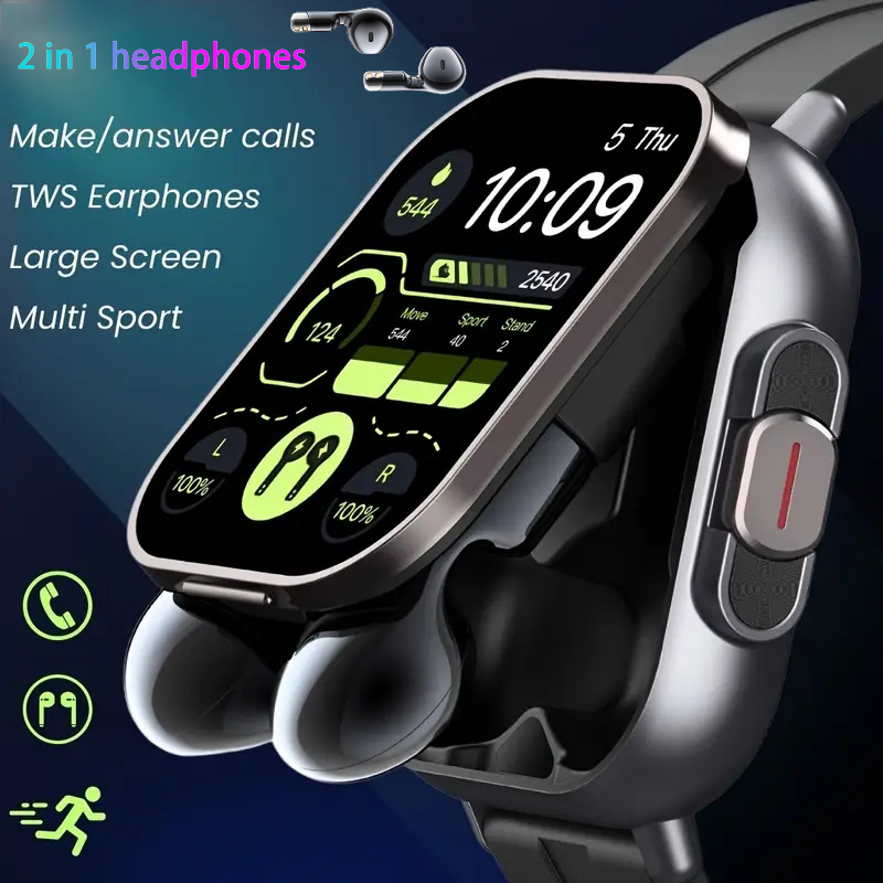 Jam Tangan Pintar TWS 2 in 1 B - Smartwatch Headset ulasan dan harga