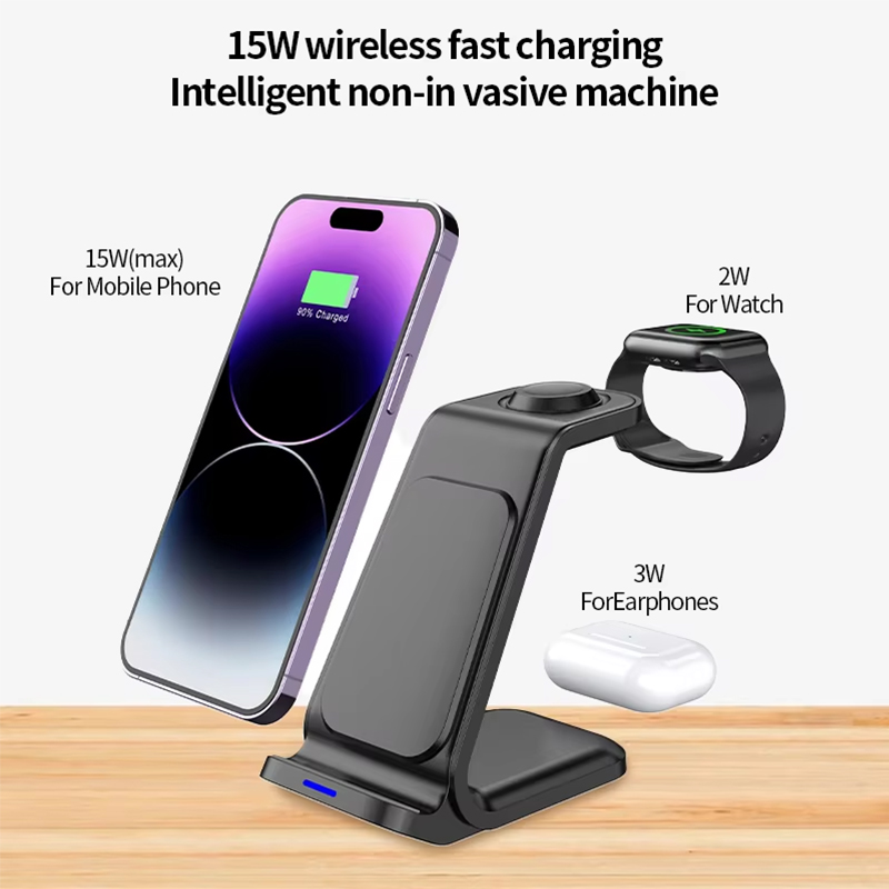 15W 3 in 1 Pengisi Daya Nirkab - Watch Charger Cable ulasan dan harga